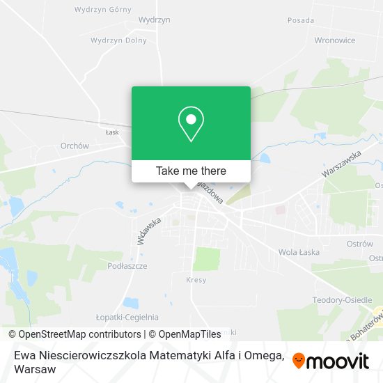 Ewa Niescierowiczszkola Matematyki Alfa i Omega map