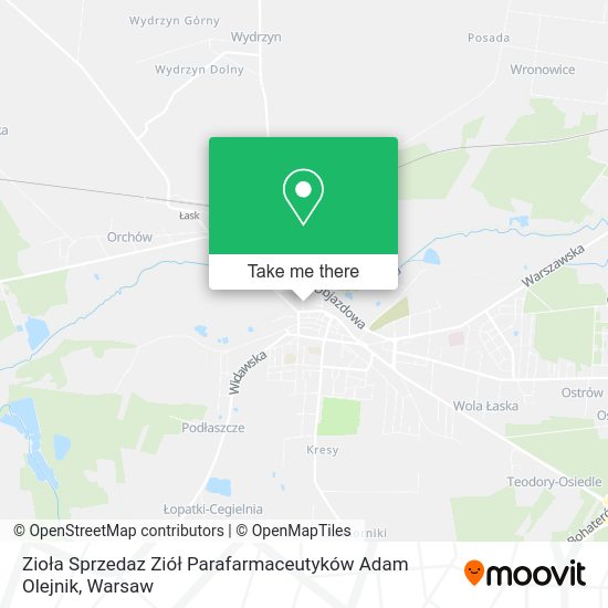 Zioła Sprzedaz Ziół Parafarmaceutyków Adam Olejnik map