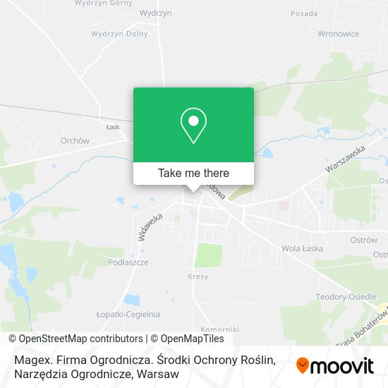 Magex. Firma Ogrodnicza. Środki Ochrony Roślin, Narzędzia Ogrodnicze map