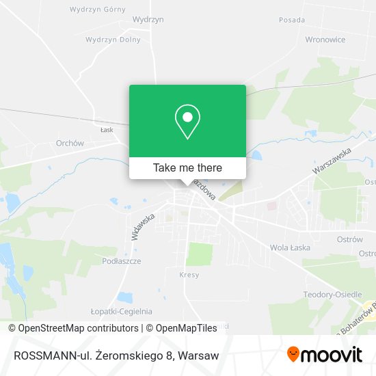 ROSSMANN-ul. Żeromskiego 8 map