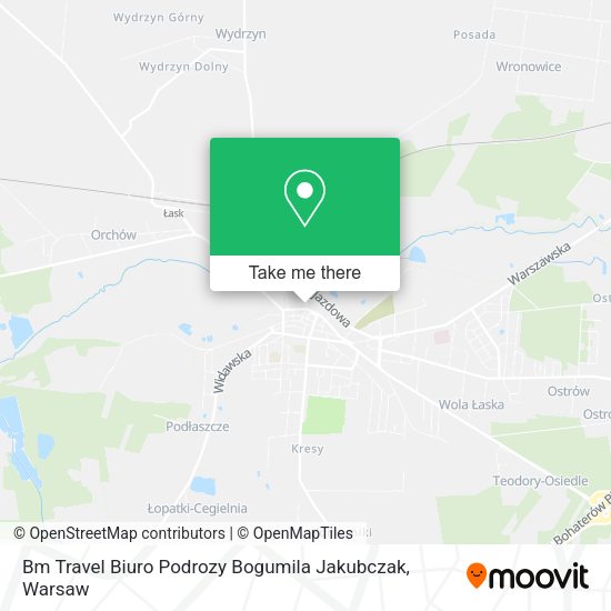 Bm Travel Biuro Podrozy Bogumila Jakubczak map