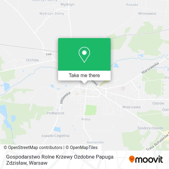 Gospodarstwo Rolne Krzewy Ozdobne Papuga Zdzisław map