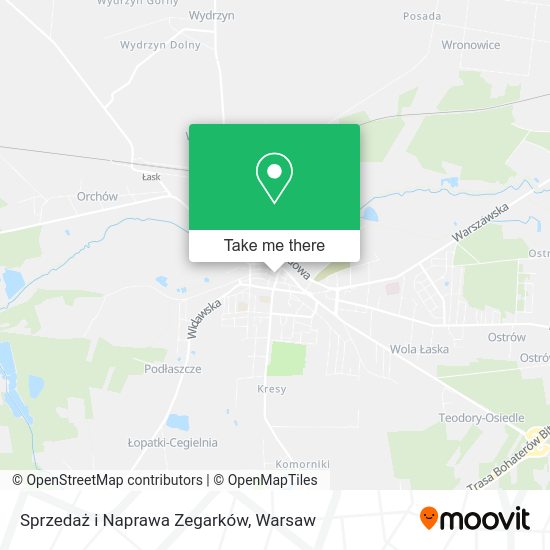 Sprzedaż i Naprawa Zegarków map