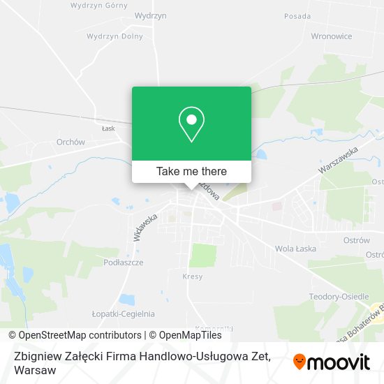 Zbigniew Załęcki Firma Handlowo-Usługowa Zet map