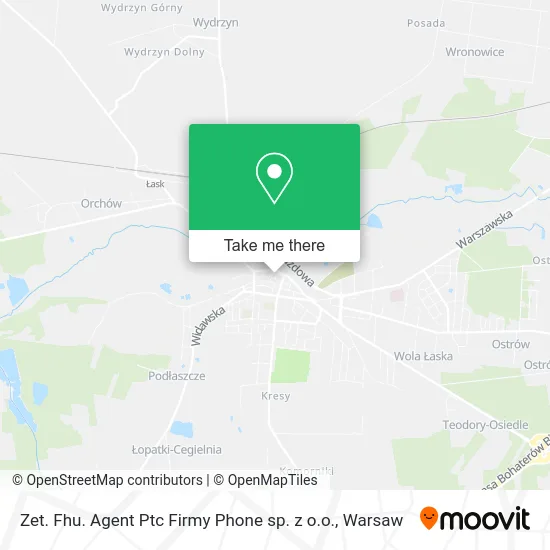 Карта Zet. Fhu. Agent Ptc Firmy Phone sp. z o.o.