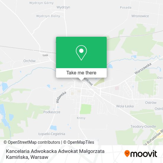 Kancelaria Adwokacka Adwokat Małgorzata Kamińska map