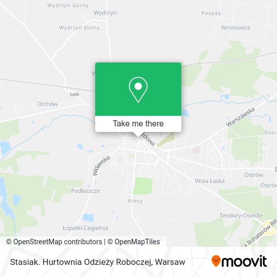 Stasiak. Hurtownia Odzieży Roboczej map