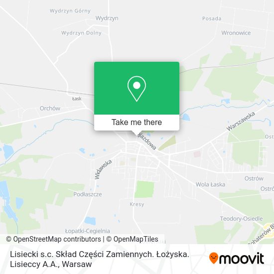 Lisiecki s.c. Skład Części Zamiennych. Łożyska. Lisieccy A.A. map