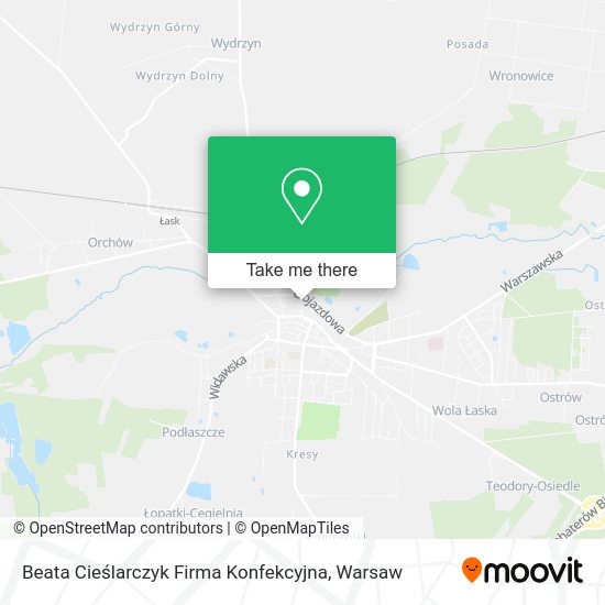 Beata Cieślarczyk Firma Konfekcyjna map