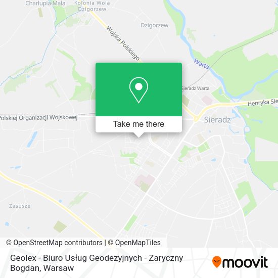 Карта Geolex - Biuro Usług Geodezyjnych - Zaryczny Bogdan