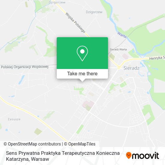 Карта Sens Prywatna Praktyka Terapeutyczna Konieczna Katarzyna