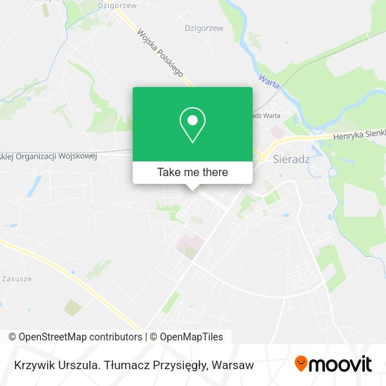 Krzywik Urszula. Tłumacz Przysięgły map