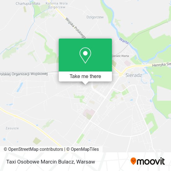 Карта Taxi Osobowe Marcin Bulacz