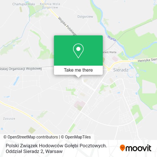 Polski Związek Hodowców Gołębi Pocztowych. Oddział Sieradz 2 map