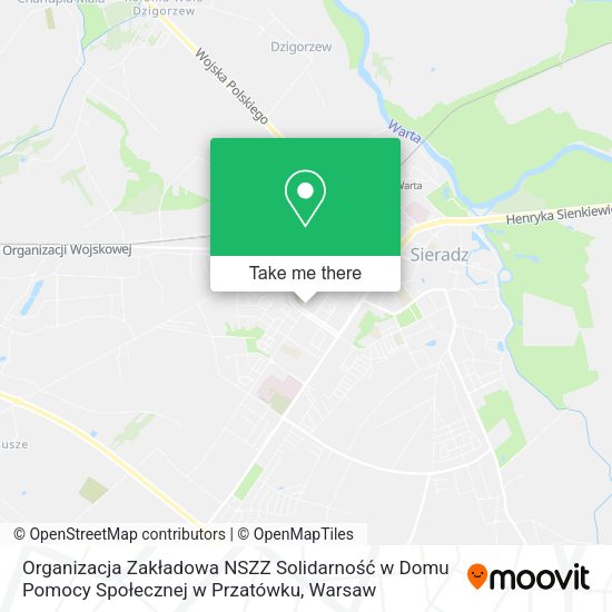 Organizacja Zakładowa NSZZ Solidarność w Domu Pomocy Społecznej w Przatówku map