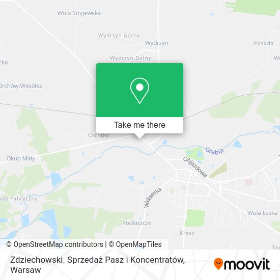 Zdziechowski. Sprzedaż Pasz i Koncentratów map