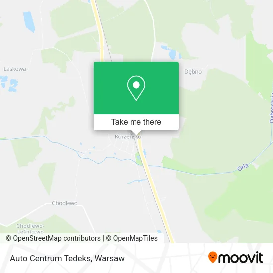 Карта Auto Centrum Tedeks