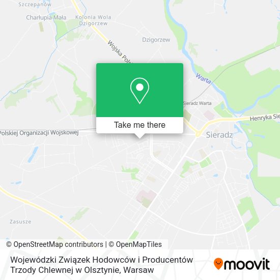 Wojewódzki Związek Hodowców i Producentów Trzody Chlewnej w Olsztynie map