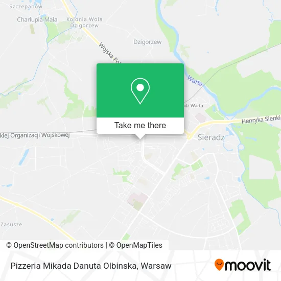 Pizzeria Mikada Danuta Olbinska map