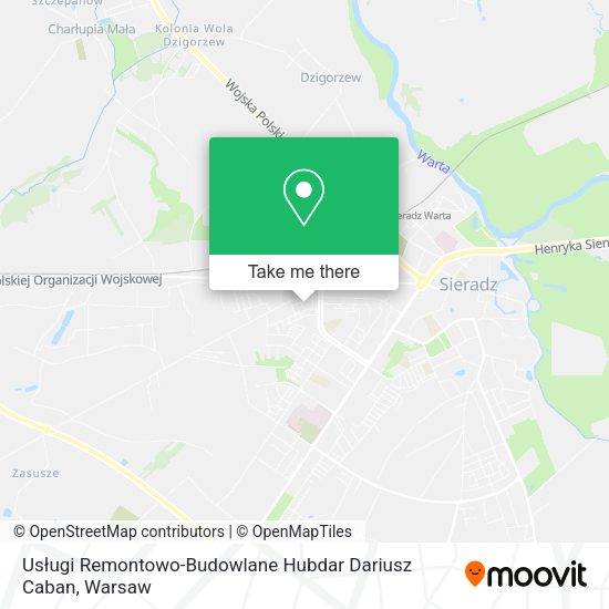 Карта Usługi Remontowo-Budowlane Hubdar Dariusz Caban