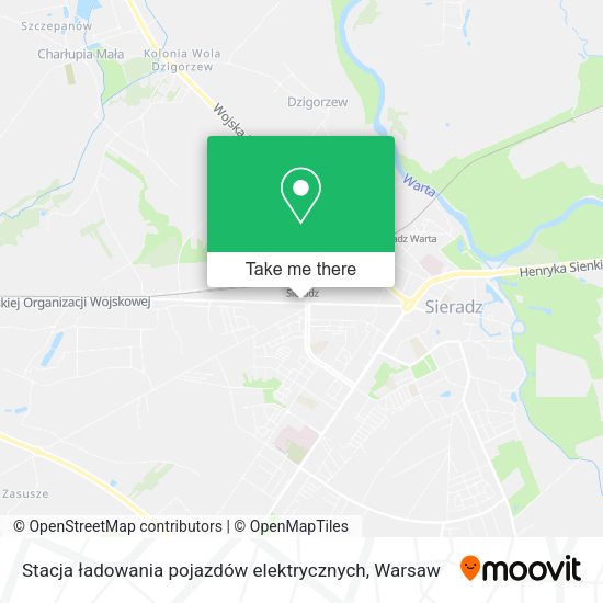 Stacja ładowania pojazdów elektrycznych map