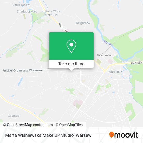 Marta Wisniewska Make UP Studio map