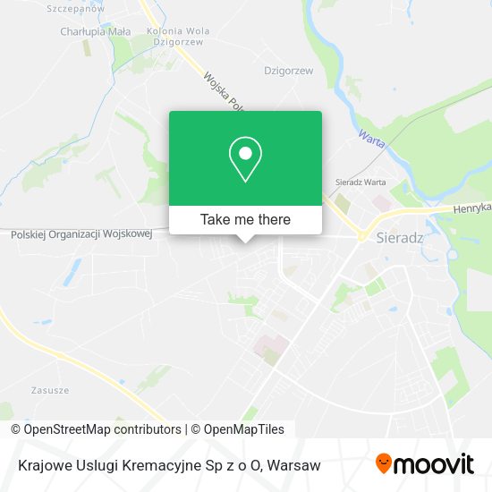 Krajowe Uslugi Kremacyjne Sp z o O map