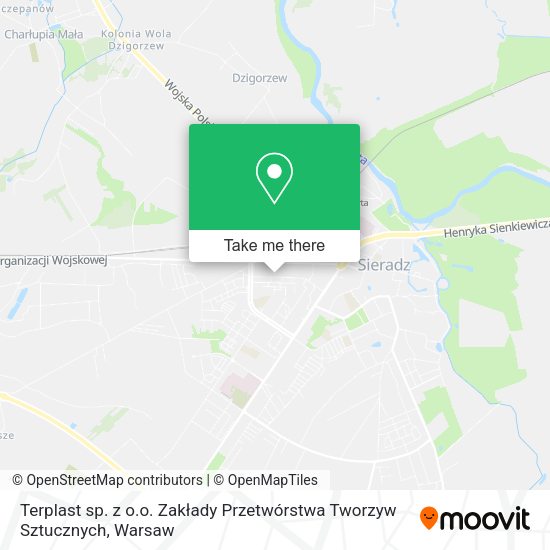 Terplast sp. z o.o. Zakłady Przetwórstwa Tworzyw Sztucznych map