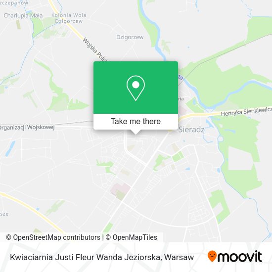 Kwiaciarnia Justi Fleur Wanda Jeziorska map