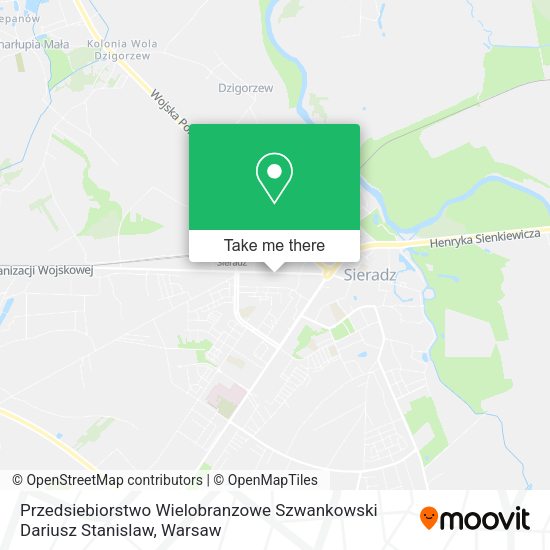 Przedsiebiorstwo Wielobranzowe Szwankowski Dariusz Stanislaw map