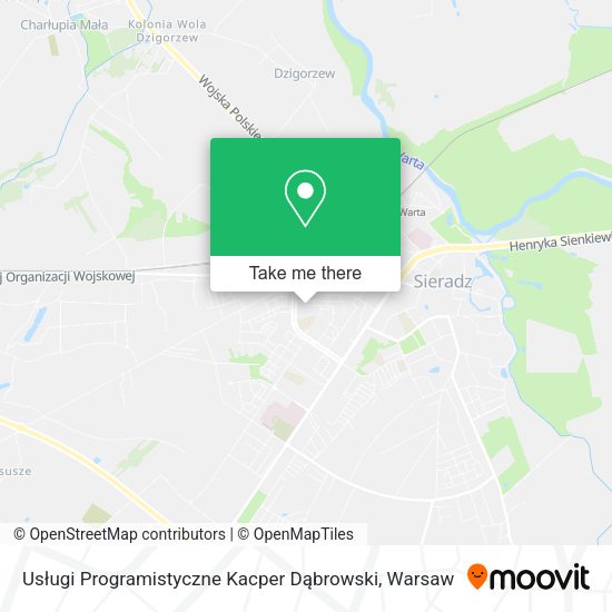 Usługi Programistyczne Kacper Dąbrowski map