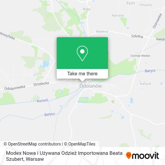 Modex Nowa i Używana Odzież Importowana Beata Szubert map