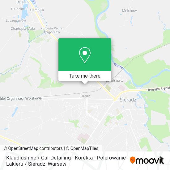 Карта Klaudiushine / Car Detailing - Korekta - Polerowanie Lakieru / Sieradz