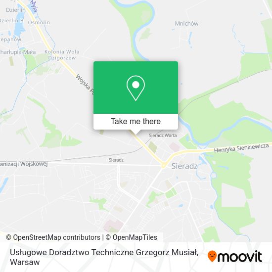 Usługowe Doradztwo Techniczne Grzegorz Musiał map