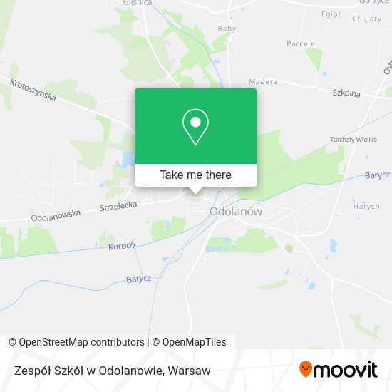 Zespół Szkół w Odolanowie map