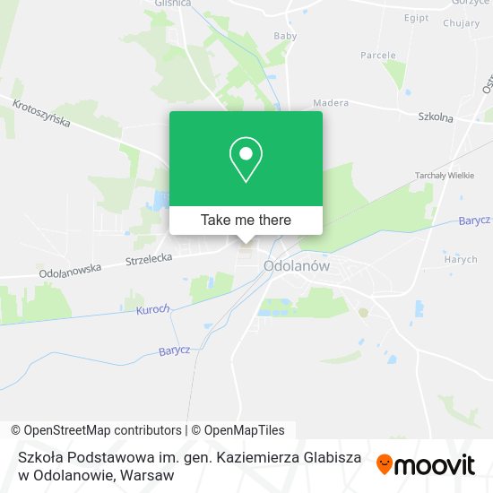 Szkoła Podstawowa im. gen. Kaziemierza Glabisza w Odolanowie map