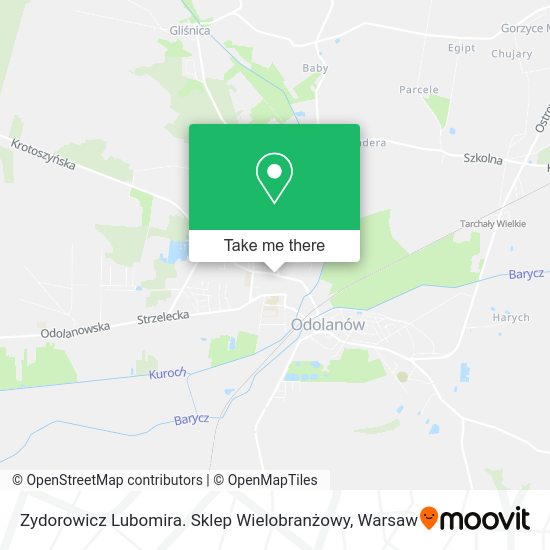 Zydorowicz Lubomira. Sklep Wielobranżowy map