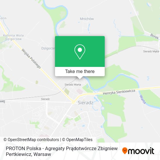 PROTON Polska - Agregaty Prądotwórcze Zbigniew Pertkiewicz map