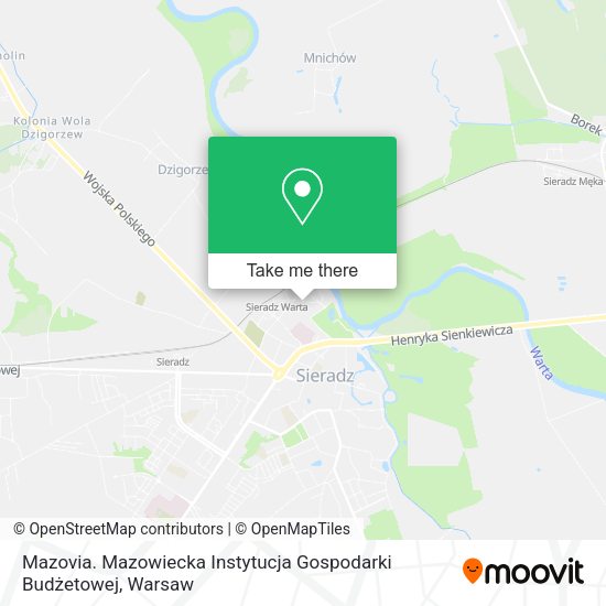 Карта Mazovia. Mazowiecka Instytucja Gospodarki Budżetowej