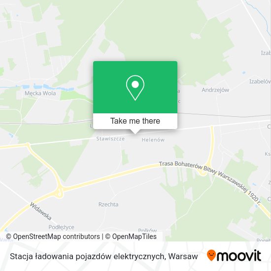 Карта Stacja ładowania pojazdów elektrycznych