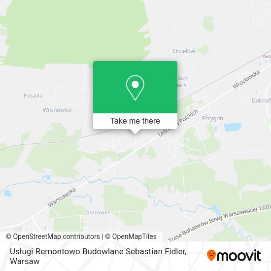 Usługi Remontowo Budowlane Sebastian Fidler map