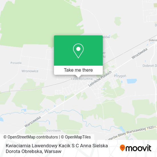 Kwiaciarnia Lawendowy Kacik S C Anna Sielska Dorota Obrebska map