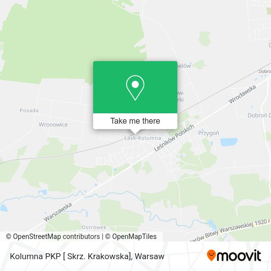 Kolumna PKP [ Skrz. Krakowska] map