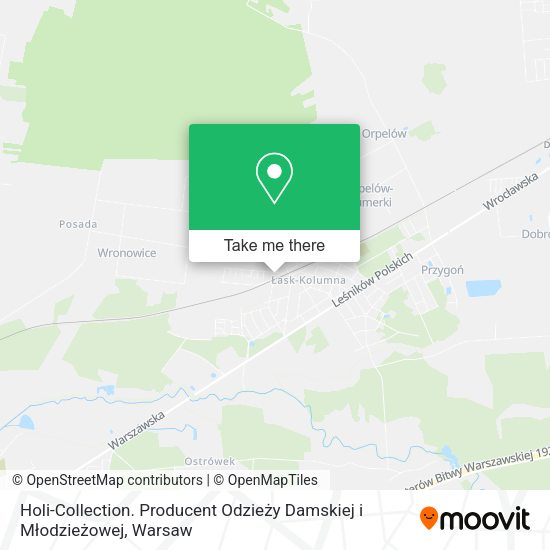 Holi-Collection. Producent Odzieży Damskiej i Młodzieżowej map