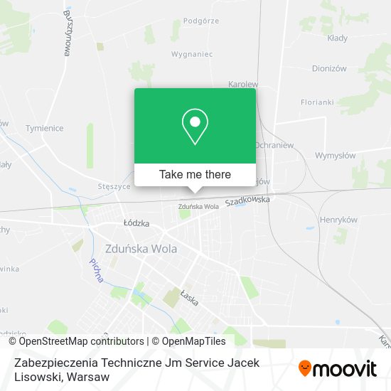 Карта Zabezpieczenia Techniczne Jm Service Jacek Lisowski