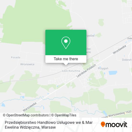 Przedsiębiorstwo Handlowo Usługowe we & Mar Ewelina Wdzięczna map