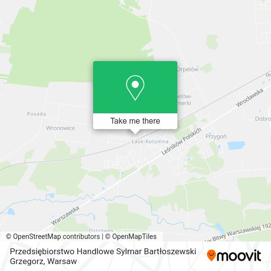 Przedsiębiorstwo Handlowe Sylmar Bartłoszewski Grzegorz map