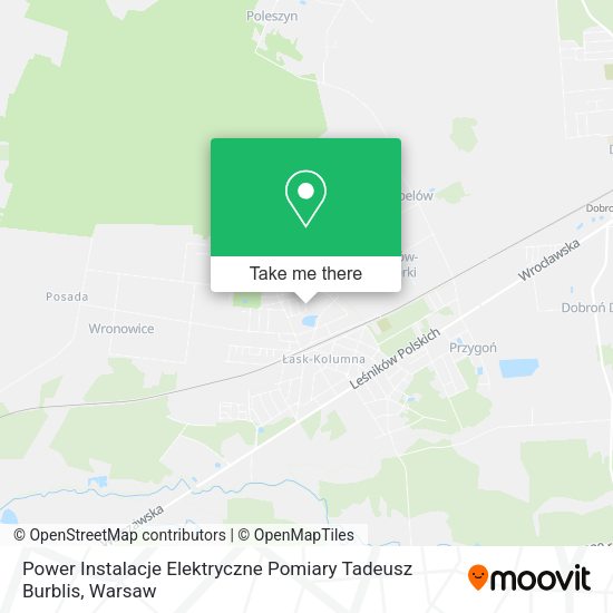 Power Instalacje Elektryczne Pomiary Tadeusz Burblis map