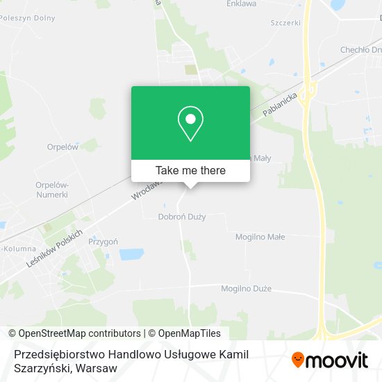 Przedsiębiorstwo Handlowo Usługowe Kamil Szarzyński map