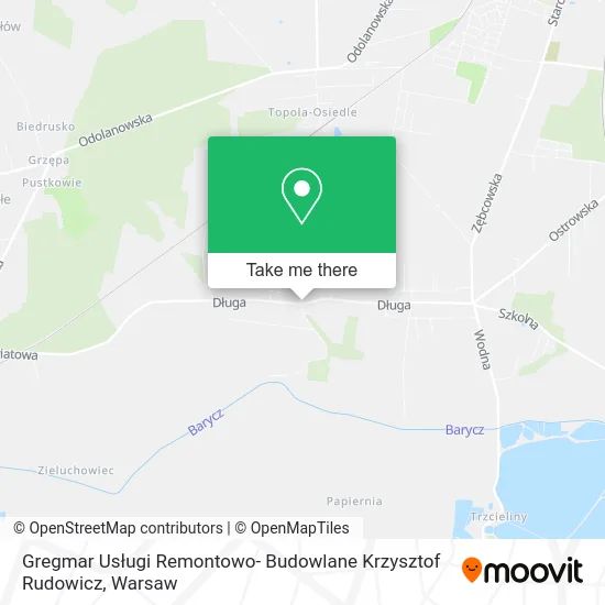 Gregmar Usługi Remontowo- Budowlane Krzysztof Rudowicz map